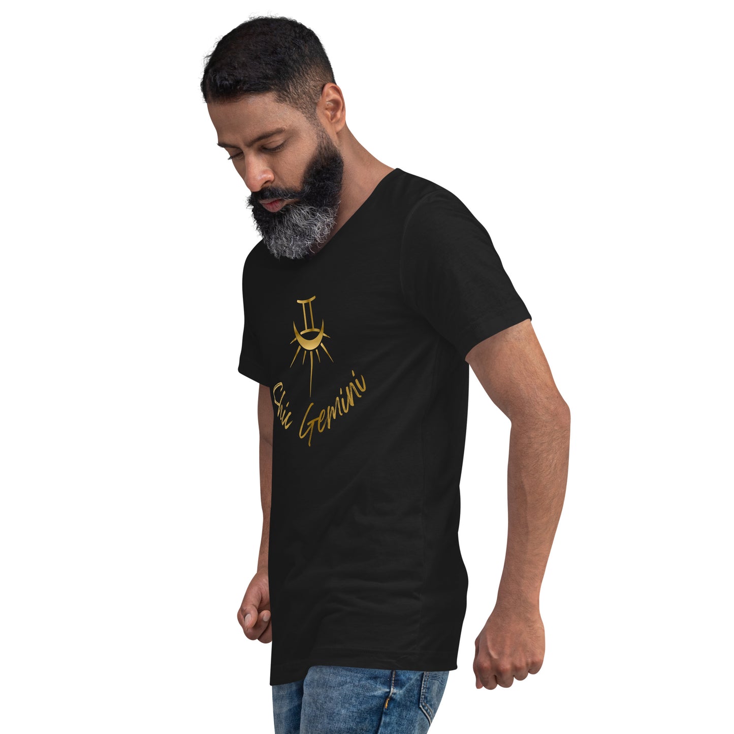 Unisex Short Sleeve V-Neck T-Shirt