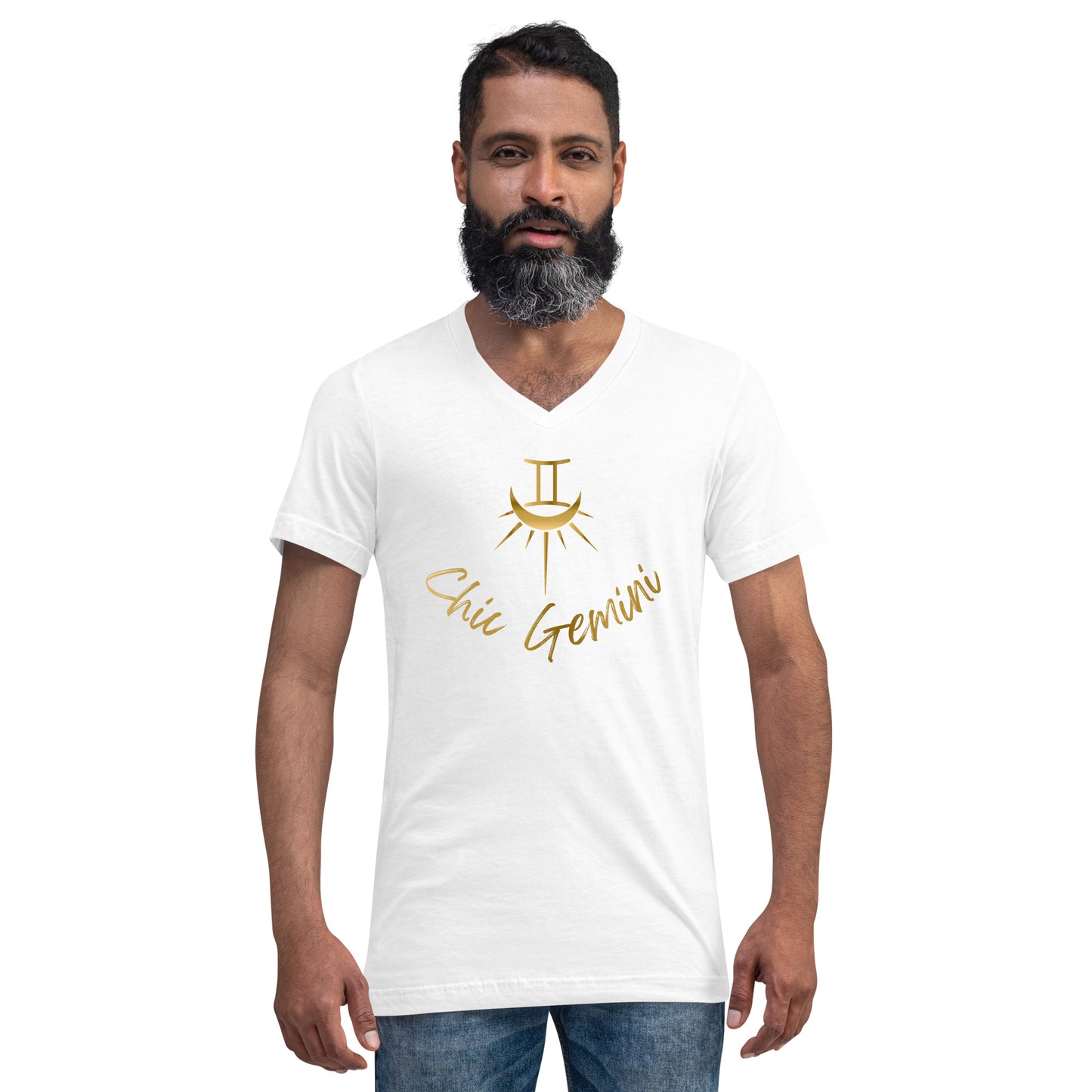 Unisex Short Sleeve V-Neck T-Shirt